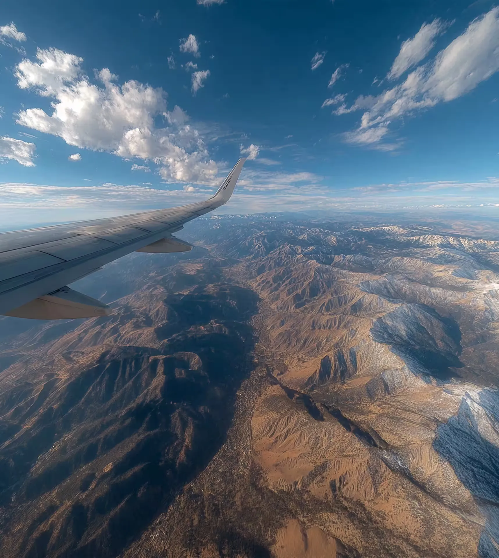Aerial view of earth from space